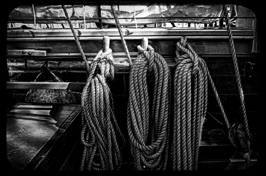 Transportation Photograph - Tall Ship Rigging by Mountain Dreams
