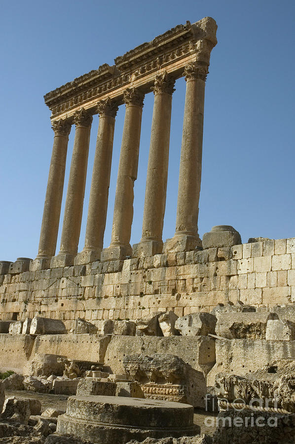 Temple Of Jupiter, Lebanon Photograph by Catherine Ursillo - Pixels