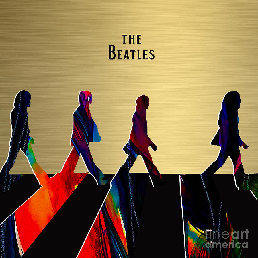 The Beatles Gold Series Mixed Media by Marvin Blaine - Fine Art America