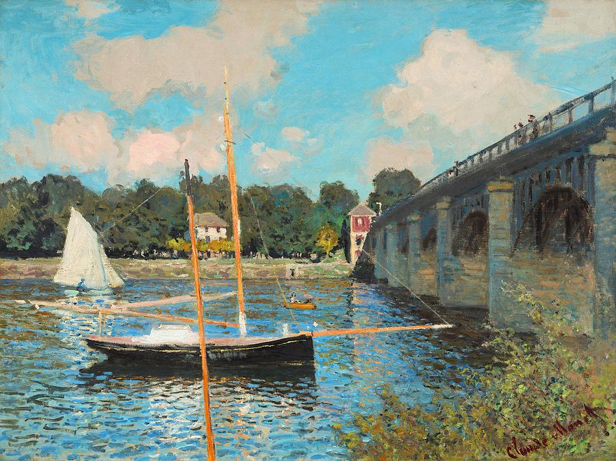 The Bridge At Argenteuil Painting by Claude Monet