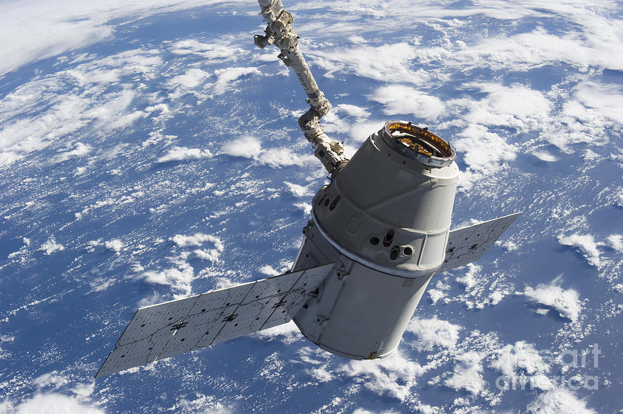 The Docking Of Spacex Dragon Photograph