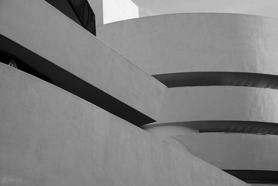 THE GUGGENHEIM in BLACK AND WHITE #3 Photograph by Rob Hans