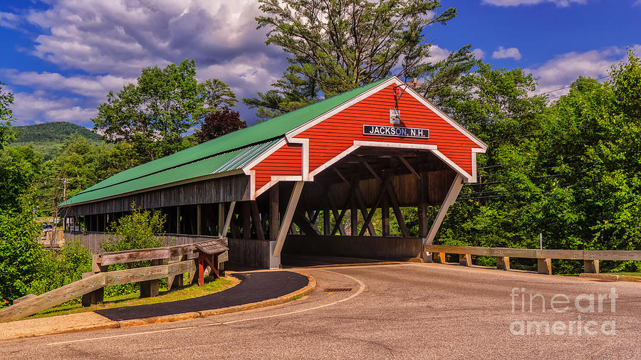 The Honeymoon Covered Bridge. Photograph by New England Photography