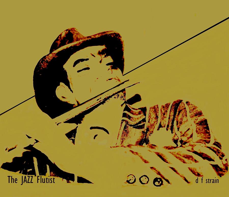 The JAZZ Flutist #3 Painting by Diane Strain