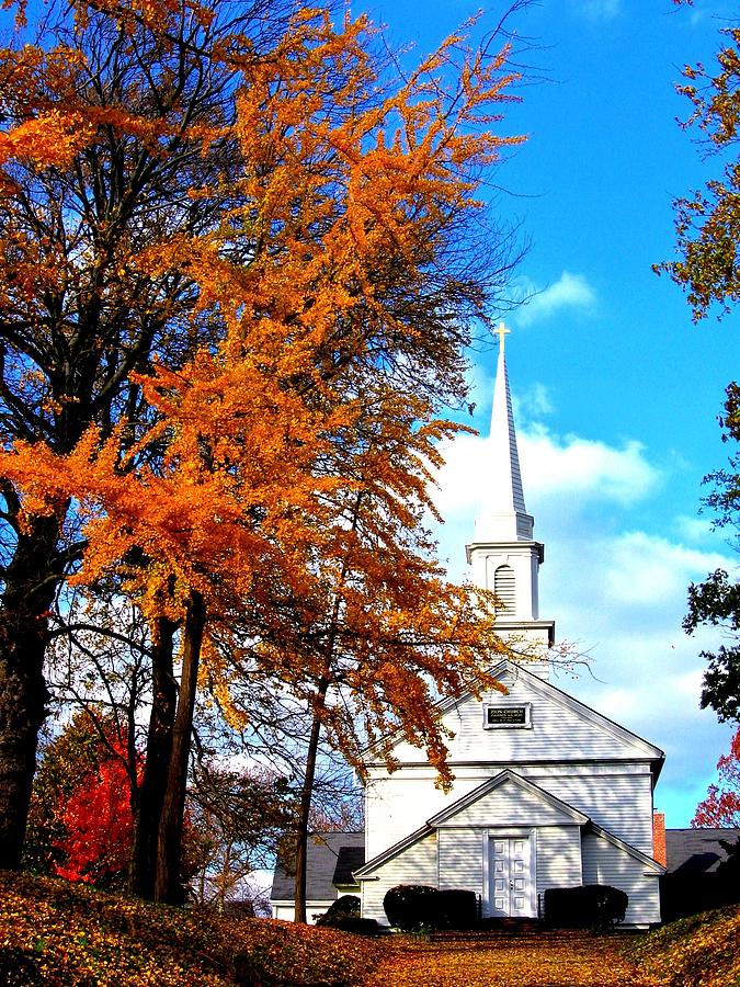 The Little White Church Photograph by Dora Sofia Caputo - Fine Art America