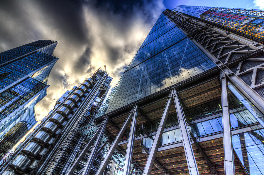 The Lloyds Of London Cheesegrater And Willis Group London Photograph
