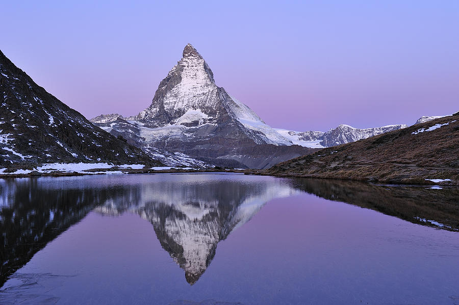 The Matterhorn And Riffelsee Lake #3 Photograph by Thomas Marent