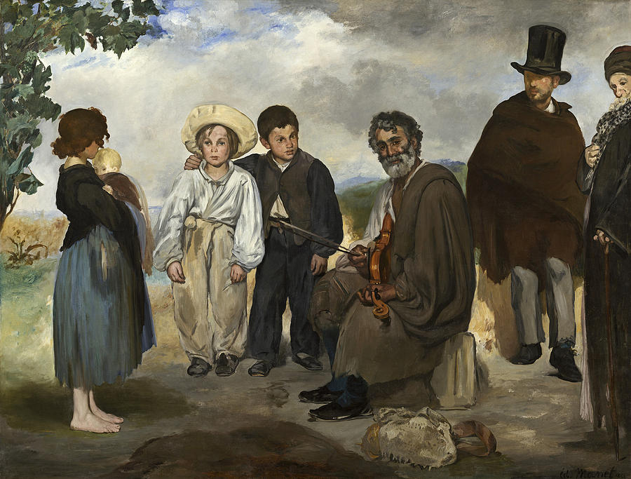 The Old Musician Painting