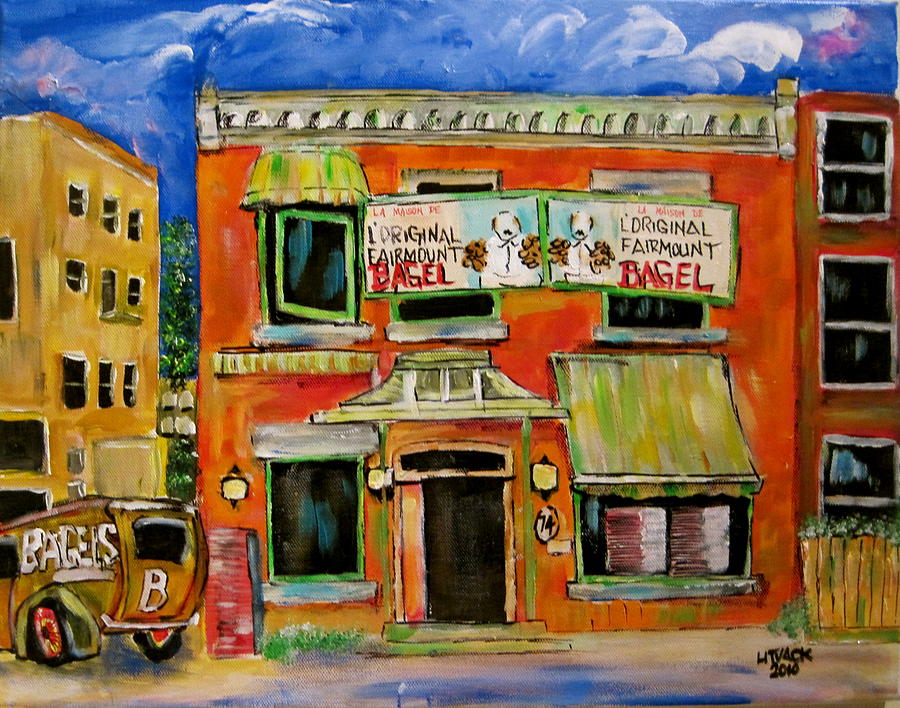 the Other Bagel Factory #3 Painting by Michael Litvack