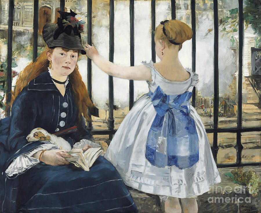 Impressionism Painting - The Railway by Edouard Manet