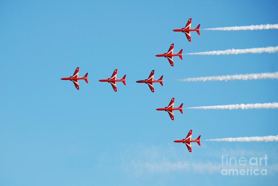 Hawk Photograph - The Red Arrows #3 by David Fowler