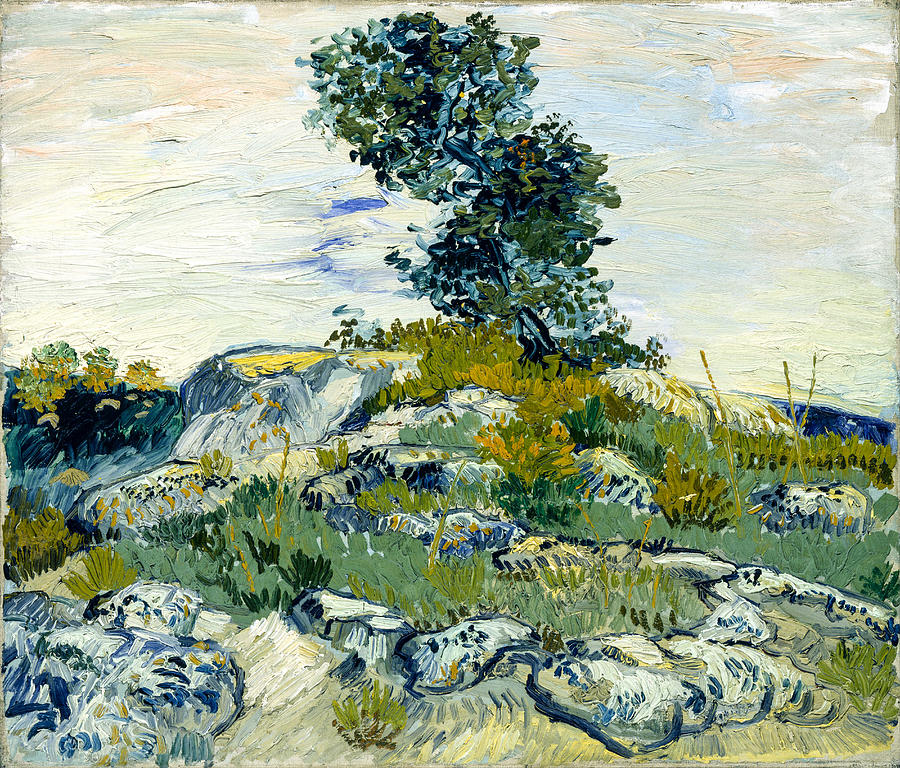 The Rocks #9 Painting by Vincent van Gogh