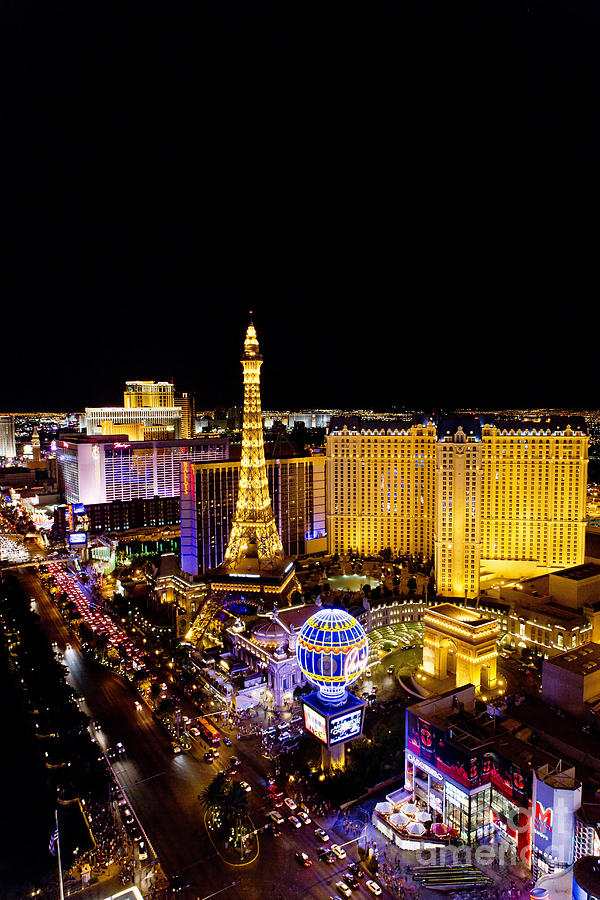 The Strip at night Photograph by Sv