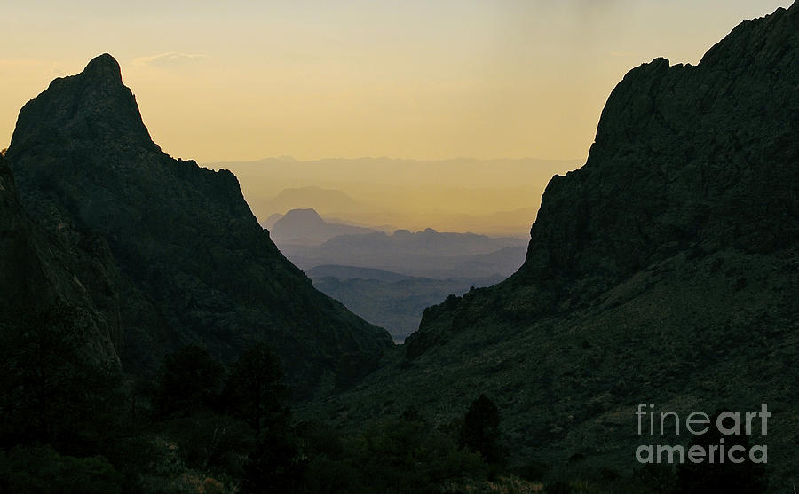 The Window at Sunset in Chisos Mountains of Big Bend National Park Texas Photograph by Shawn OBrien