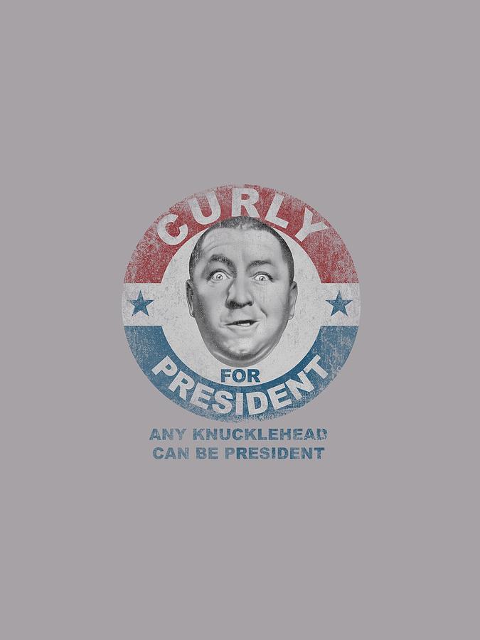 curly for president t shirt