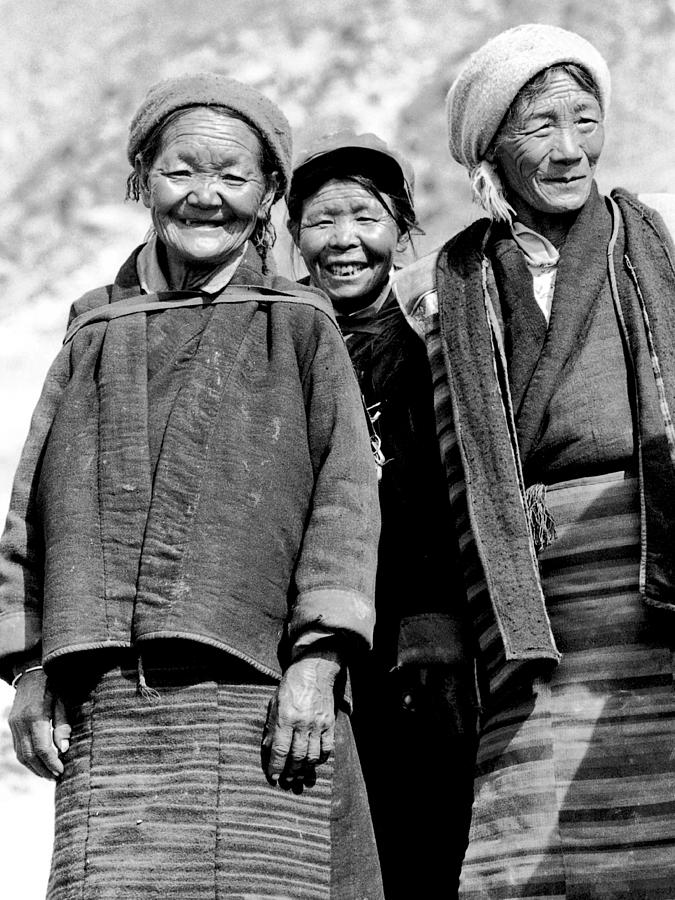 3 Tibetan Ladies Photograph by Neil Pankler