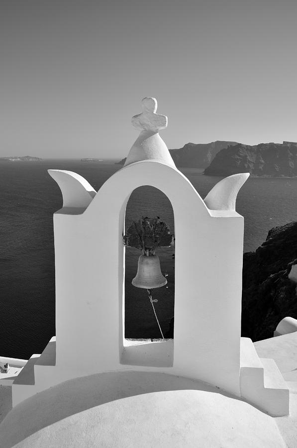 Holiday Photograph - Traditional belfry in Oia #3 by George Atsametakis