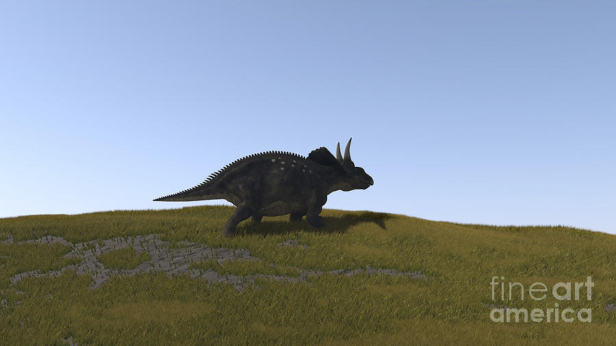 triceratops walking