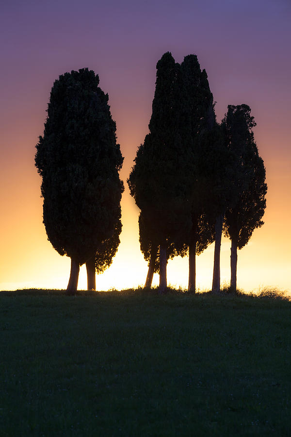 Sunset Photograph - Tuscany - Val dOrcia #3 by Joana Kruse