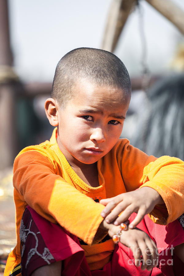 Uighur child at Kashgar market Xinjiang China #3 Photograph by Matteo Colombo