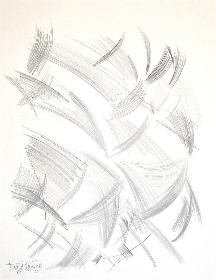 Untitled Graphite #3 Painting by Troy Thomas