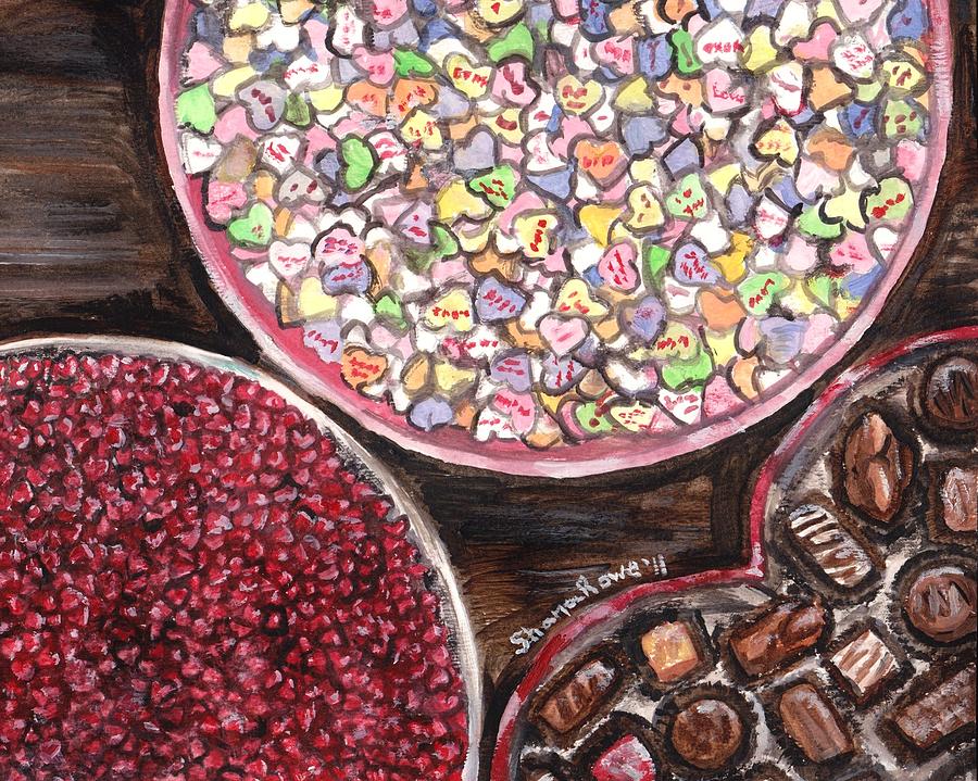 Valentines Day Candy Painting by Shana Rowe Jackson