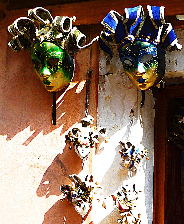 Mask Photograph - Venetian Masks  #2 by Irina Sztukowski