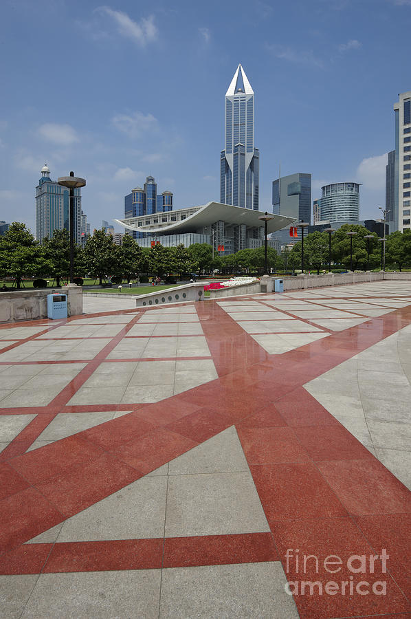View From Peoples Park, Shanghai #3 Photograph by John Shaw