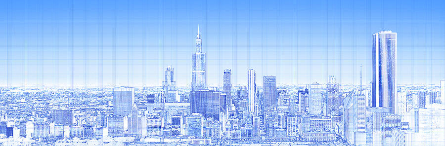 View Of Skylines In A City, Chicago #3 Photograph by Panoramic Images