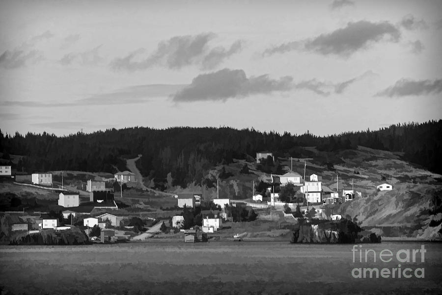 Village Photograph - Village in Newfoundland by Les Palenik