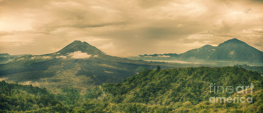 Nature Photograph - Volcano Batur #3 by MotHaiBaPhoto Prints