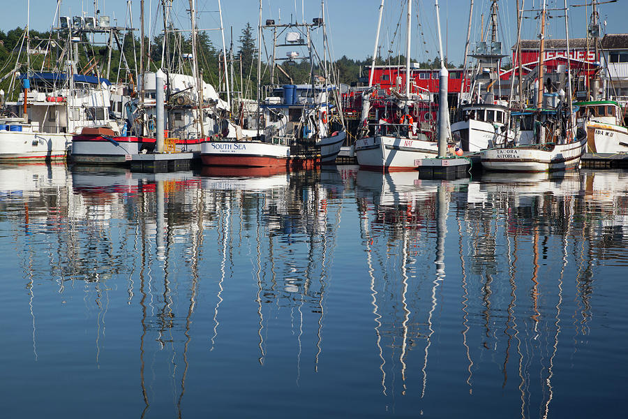 Summer Photograph - Wa, Ilwaco, Fishing Boats And Cannery #3 by Jamie and Judy Wild