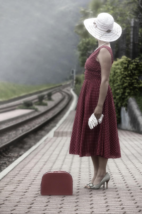Train Photograph - Waiting #3 by Joana Kruse