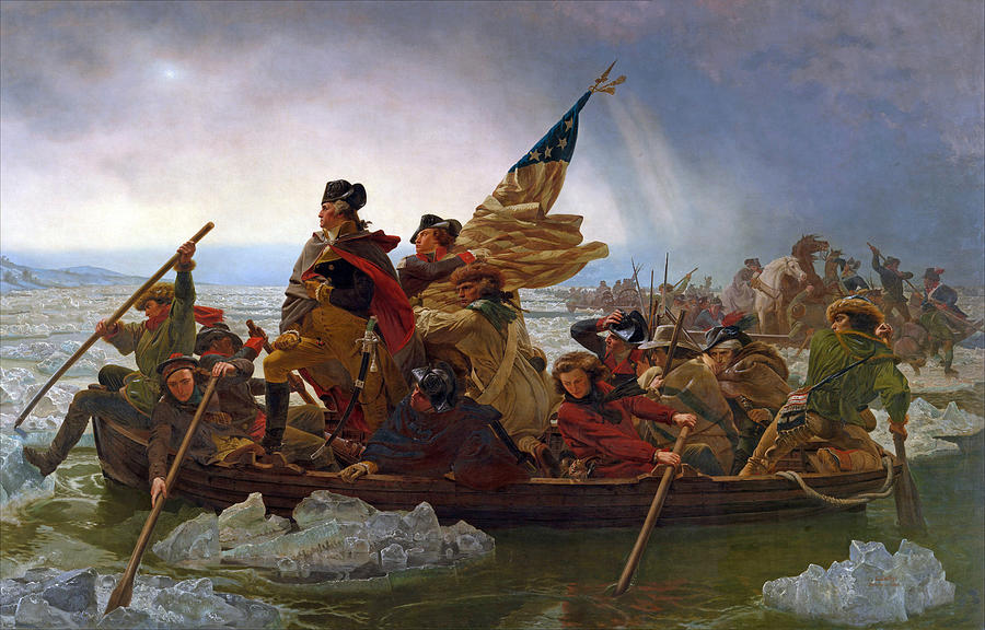 Washington Crossing the Delaware River Painting by Emanuel Gottlieb Leutze