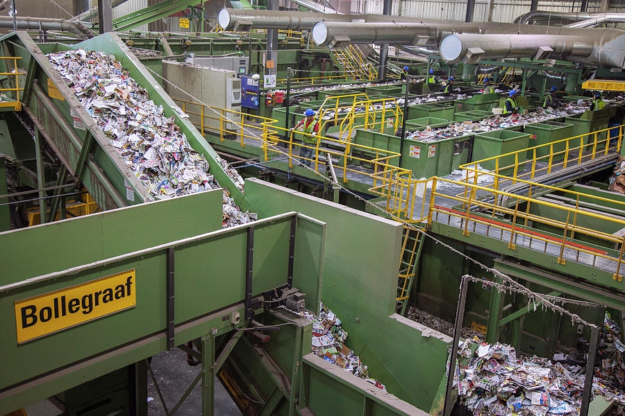Phoenix Photograph - Waste Sorting At A Recycling Centre #3 by Peter Menzel