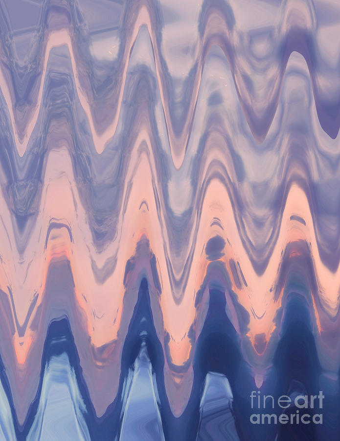 Abstract Digital Art - Wavy Background #3 by Jonathan Welch