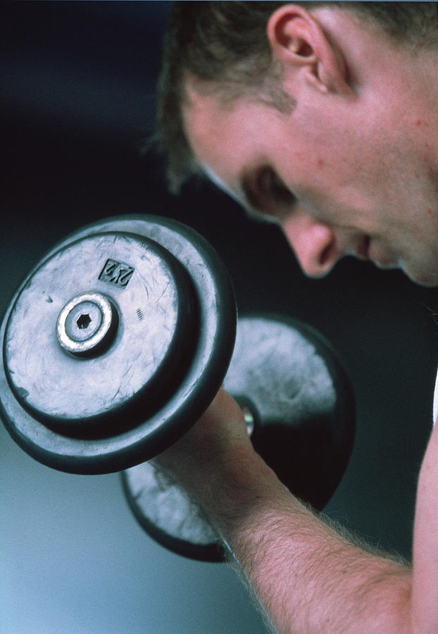 Sports Photograph - Weight Training #3 by Matthew Munro/science Photo Library