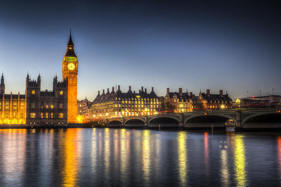 Westminster Bridge and Big Ben #3 Photograph by David Pyatt