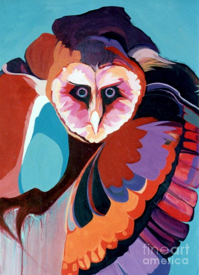 What a Hoot Painting by Marlene Burns