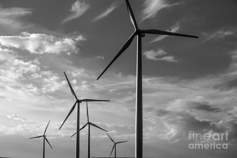 Copyright Owner Photograph - Wind turbine #3 by Iris Richardson