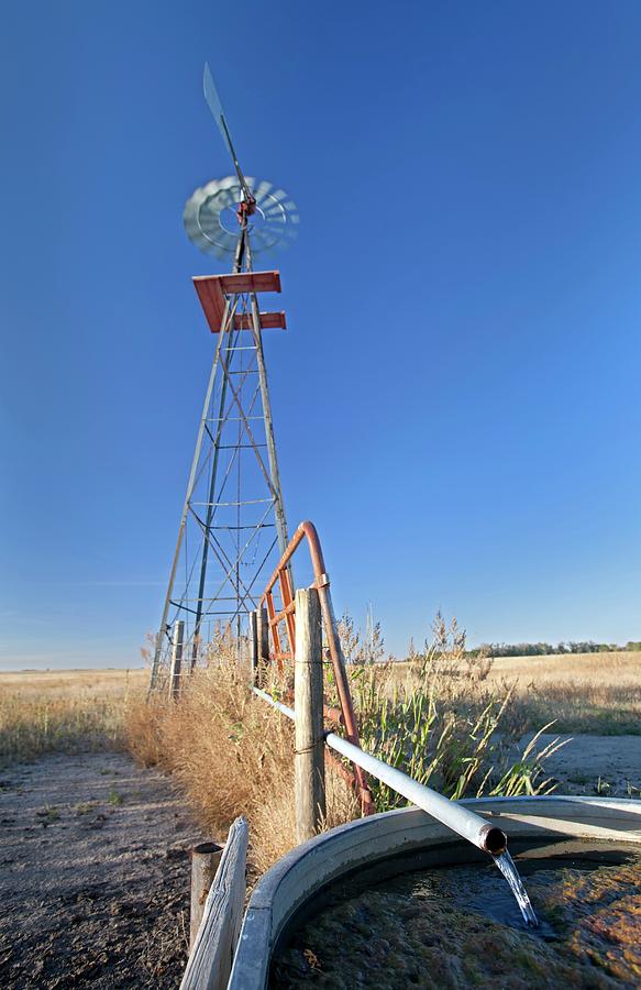 Farm Photograph - Windmill Water Pump #3 by Jim West