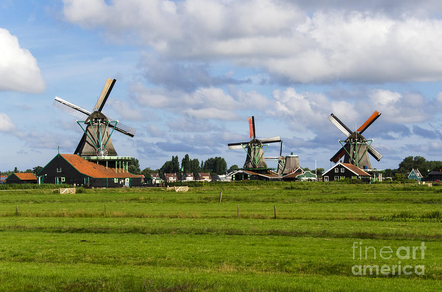 3 Windmills Photograph by Pravine Chester