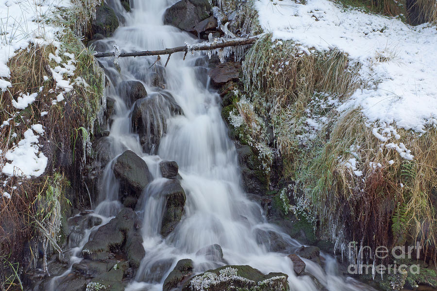 Winter Waterfall 3 Photograph by David Birchall