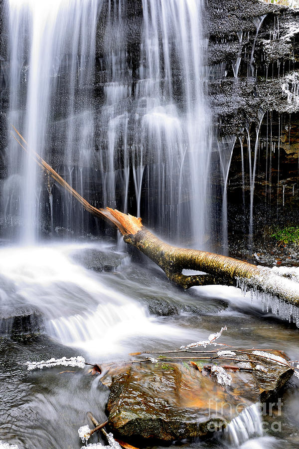 Winter Waterfall #3 Photograph by Thomas R Fletcher