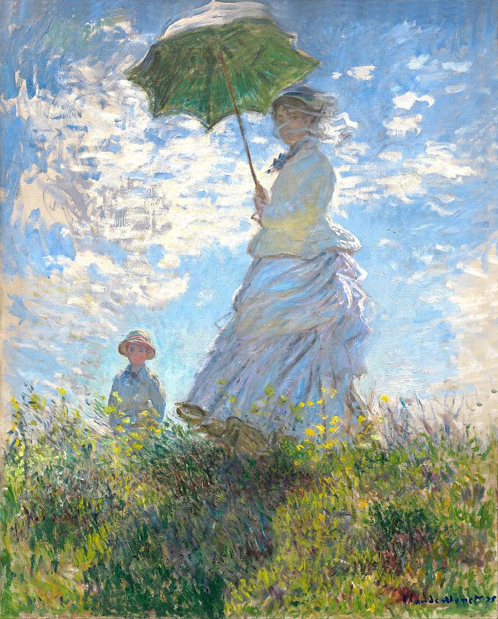 Woman With A Parasol #10 Digital Art by Claude Monet