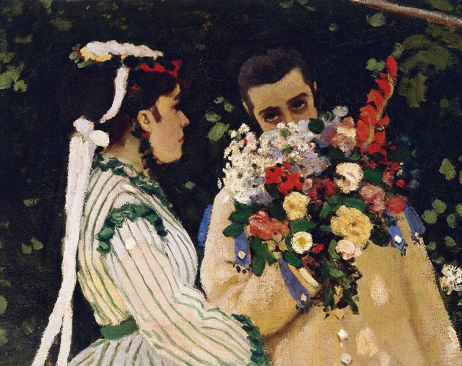 Women In The Garden Painting By Claude Monet