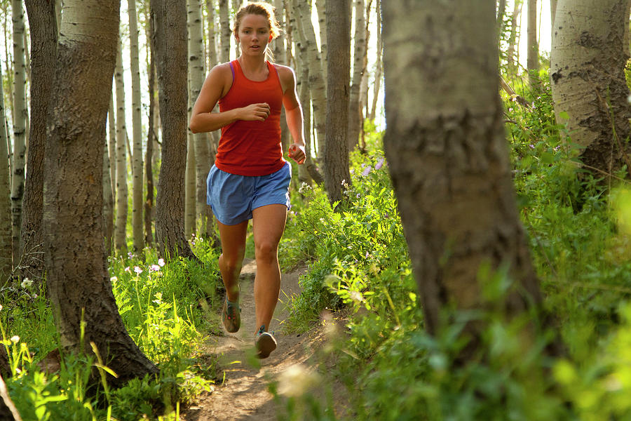 Women Trail Running #3 Photograph by Adam Clark - Pixels