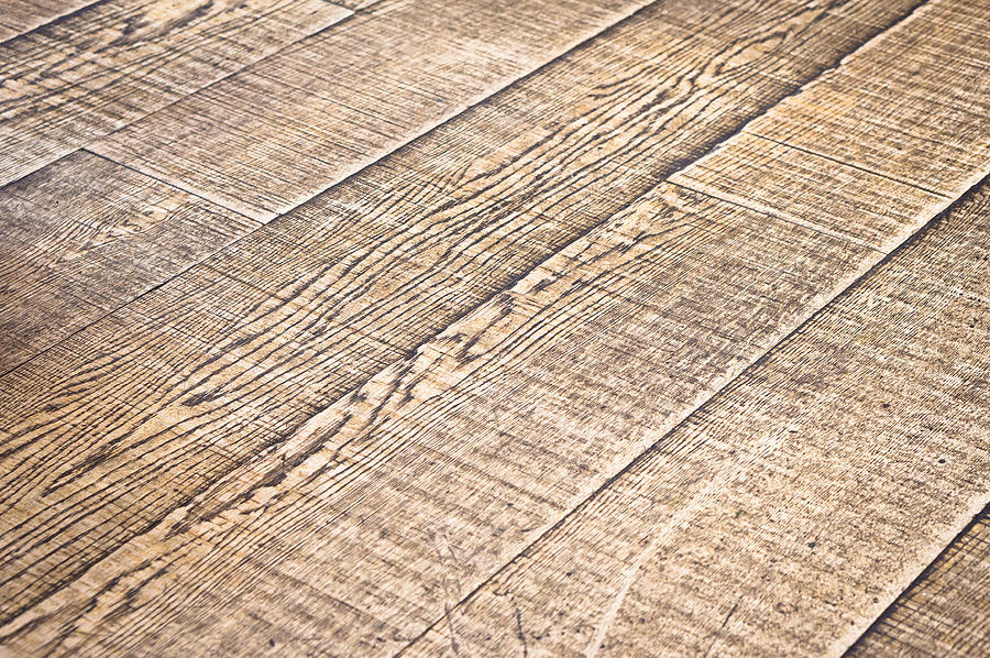 Abstract Photograph - Wooden floor #3 by Tom Gowanlock