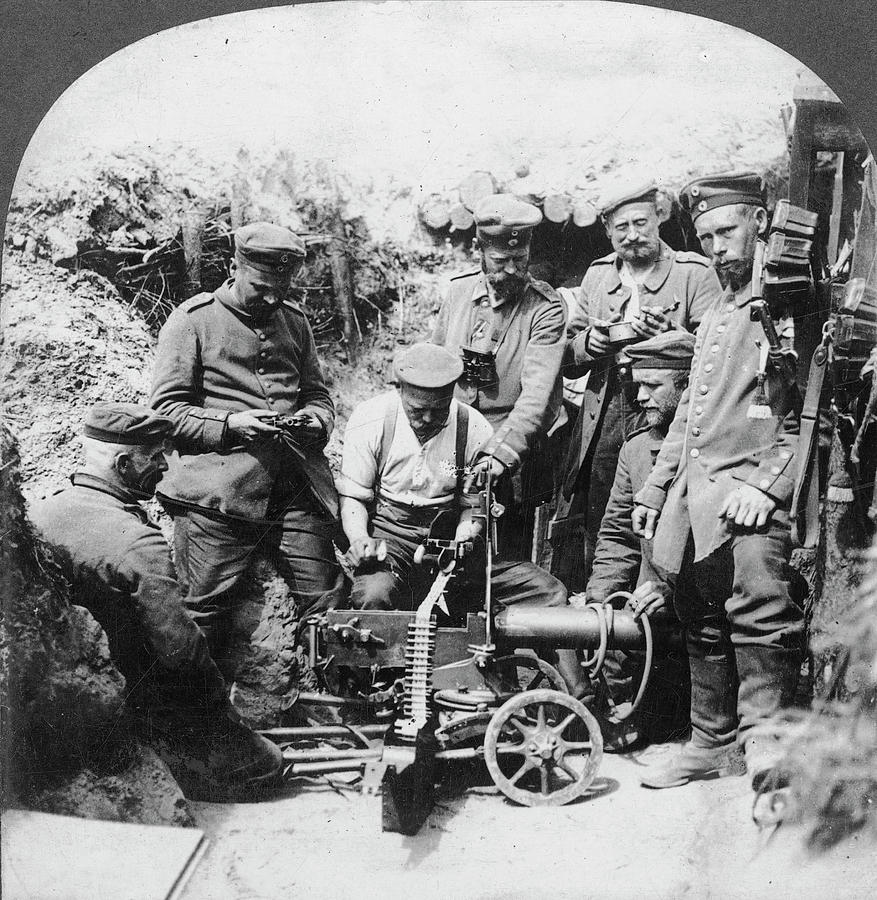 1914 Photograph - World War I Machine Gun #3 by Granger