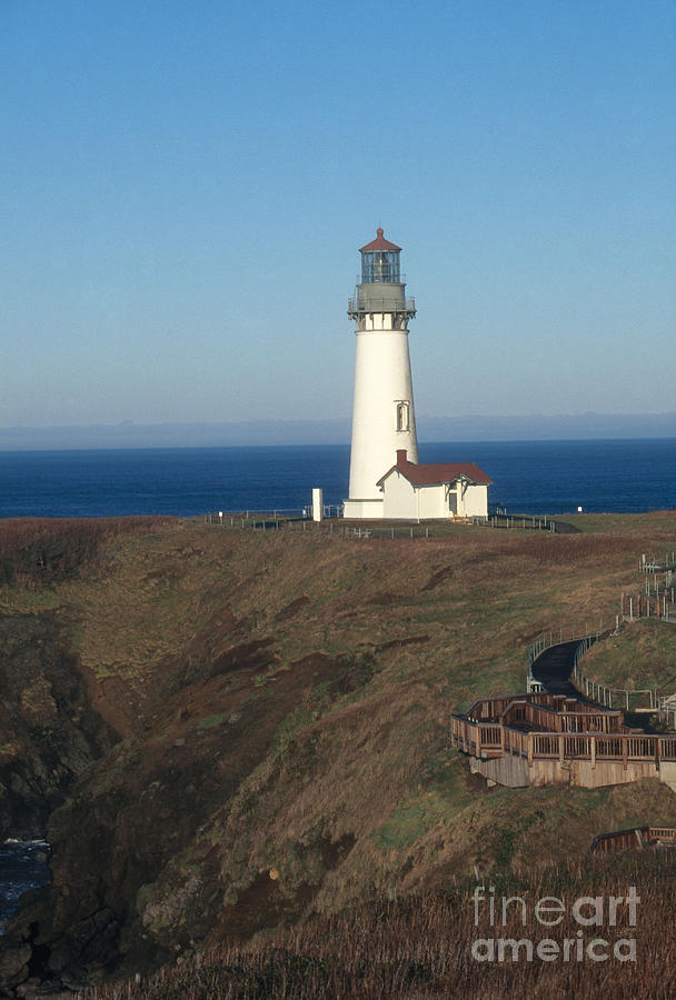 Lighthouse Photograph - Yaquina Head Lighthouse #3 by Bruce Roberts